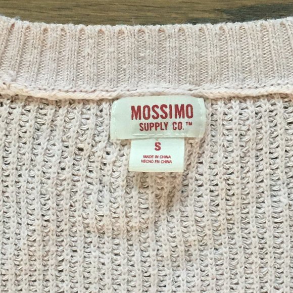 Mossimo Supply Co. Pink Long Sleeve Caridgan S - Picture 3 of 4